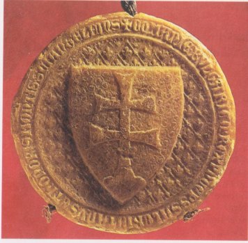 Erbová pečať Ľudovíta I. z roku 1357