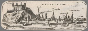 Veduta Bratislavy 1680 - 1690