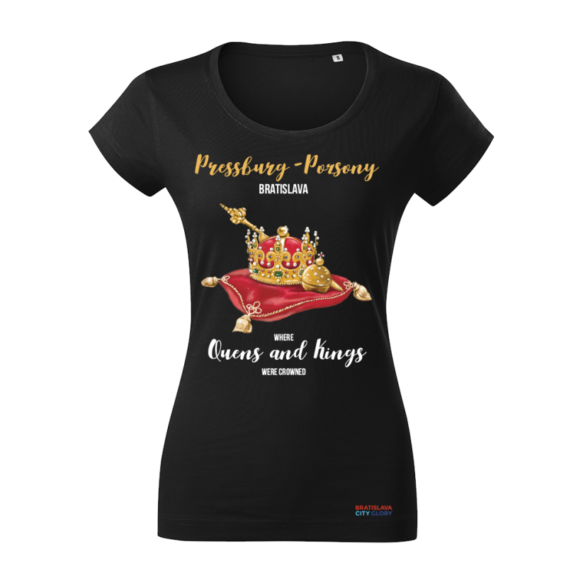 T-shirt Crown Jewels - Color: Black, Size: L